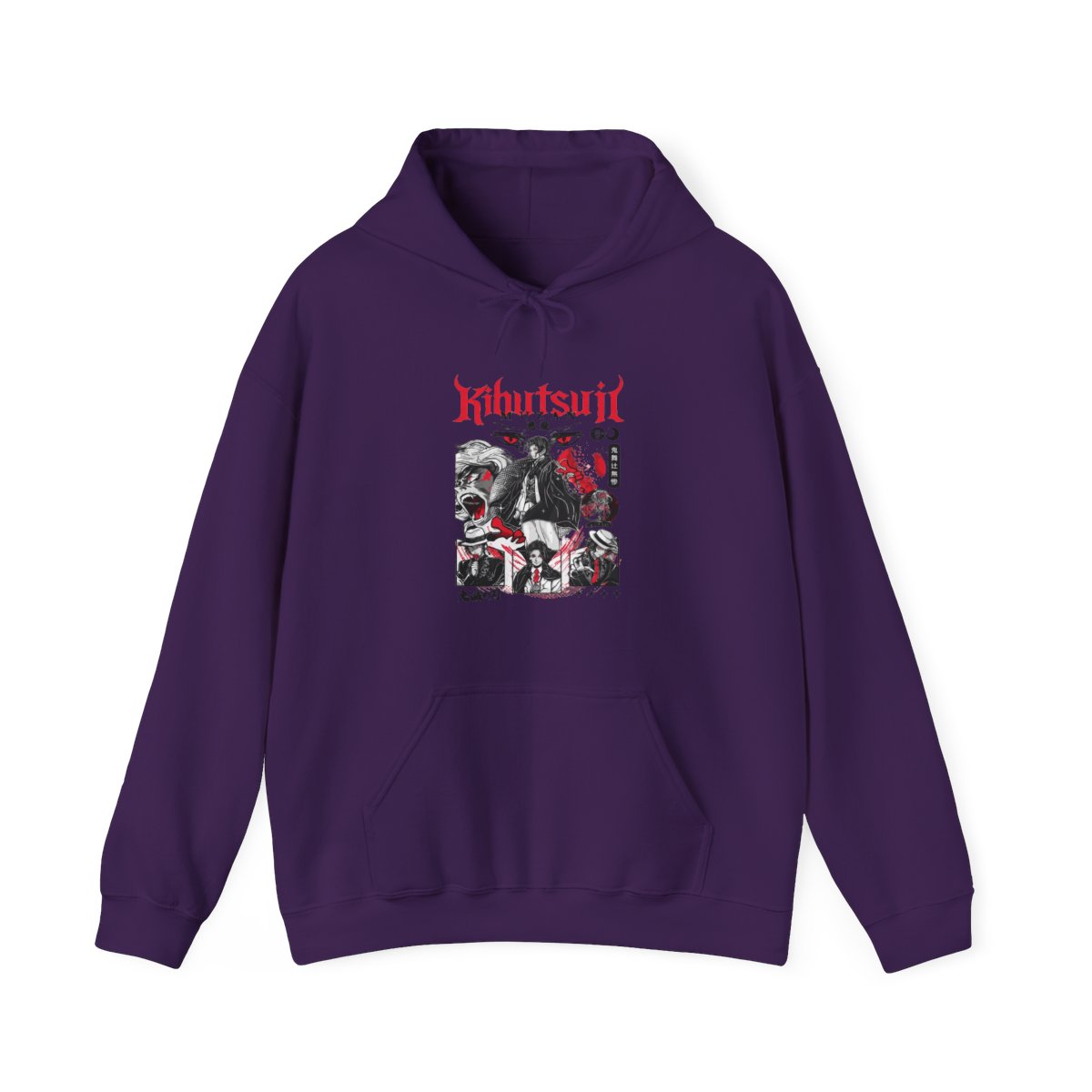 Muzan Kibutsuji Kimetsu no Yaiba Hoodie Villain Form | Demon Slayer - alternate angle 3, merchandise
