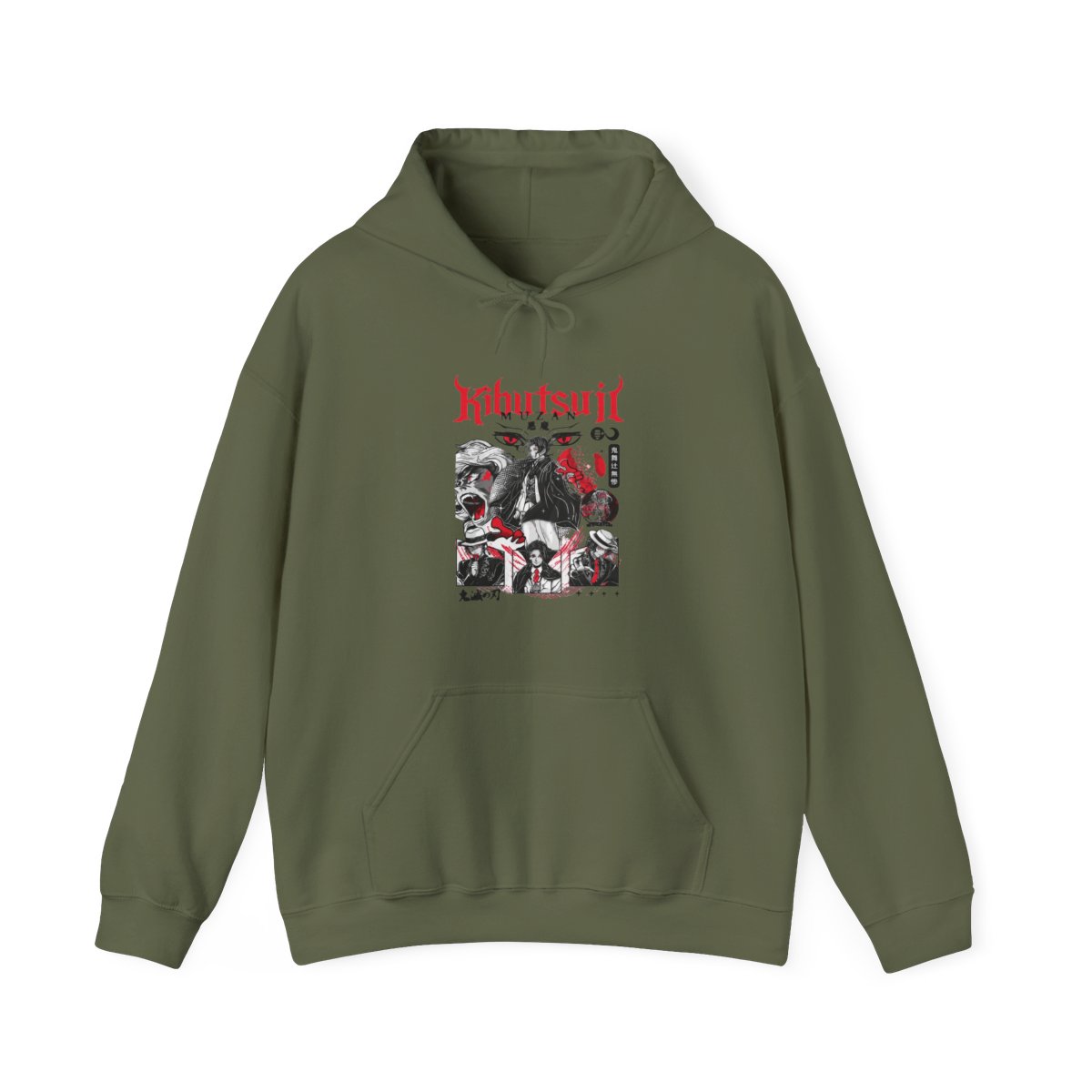 Muzan Kibutsuji Kimetsu no Yaiba Hoodie Villain Form | Demon Slayer - alternate angle 2, merchandise
