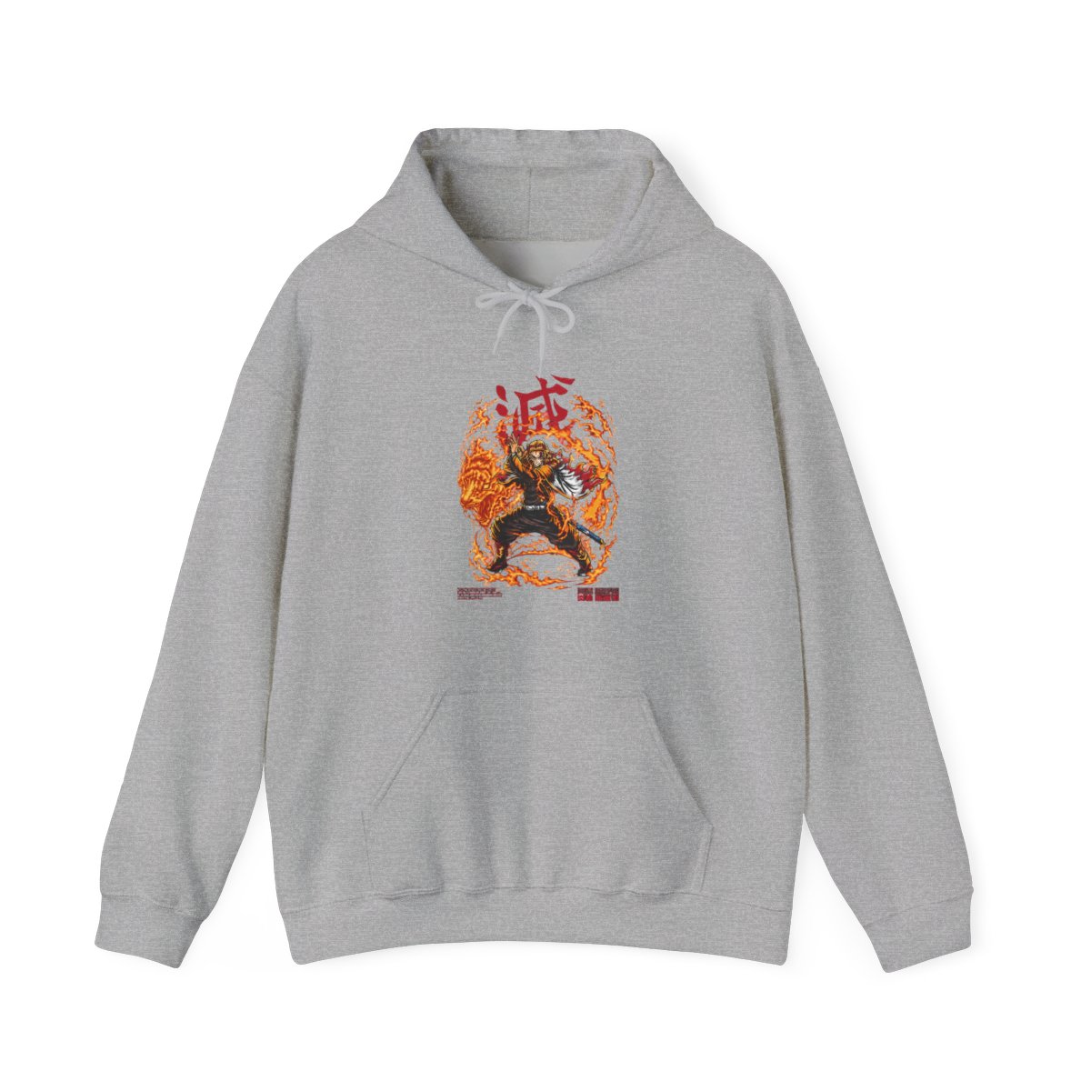 Rengoku Flame Hashira Demon Slayer Kimetsu no Yaiba Hoodie - alternate angle 5, merchandise