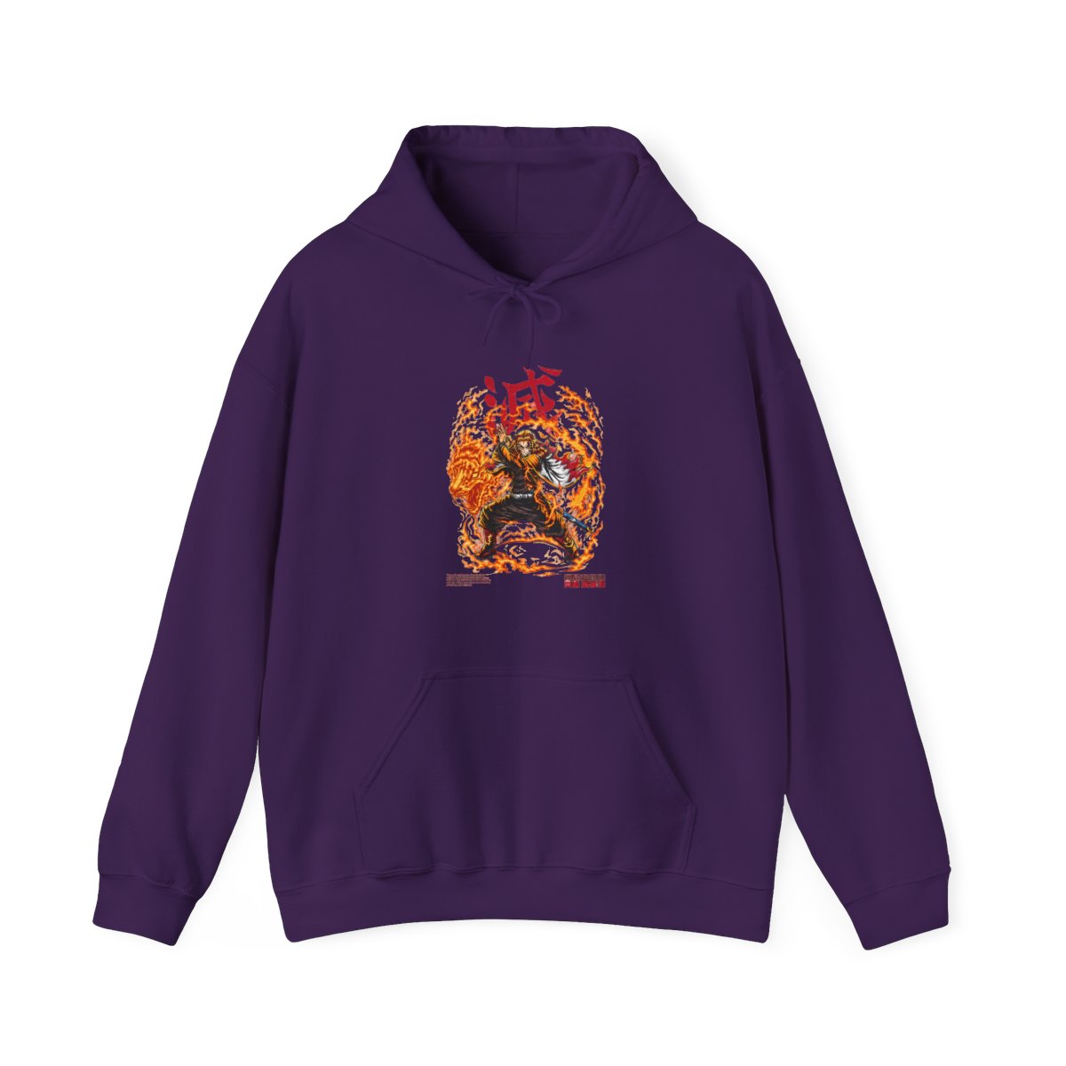 Rengoku Flame Hashira Demon Slayer Kimetsu no Yaiba Hoodie - alternate angle 3, merchandise
