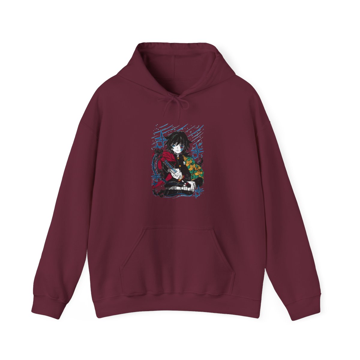 Giyu Tomioka Kimetsu no Yaiba Hoodie Upgraded Power | Demon Slayer - alternate angle 4, merchandise