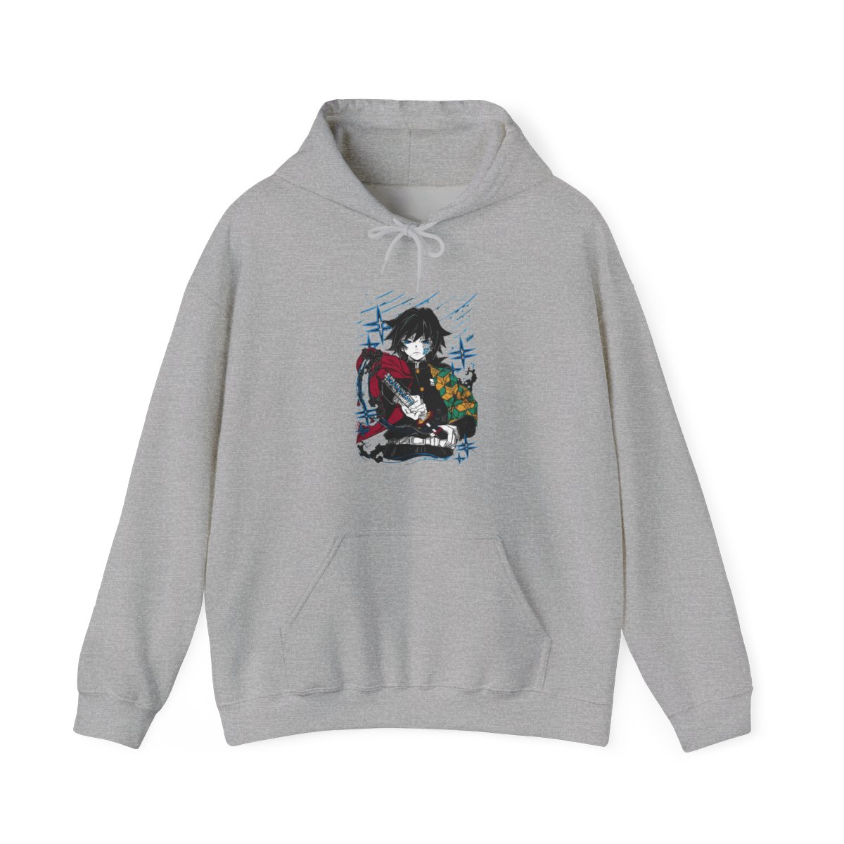 Giyu Tomioka Kimetsu no Yaiba Hoodie Upgraded Power | Demon Slayer - alternate angle 2, merchandise
