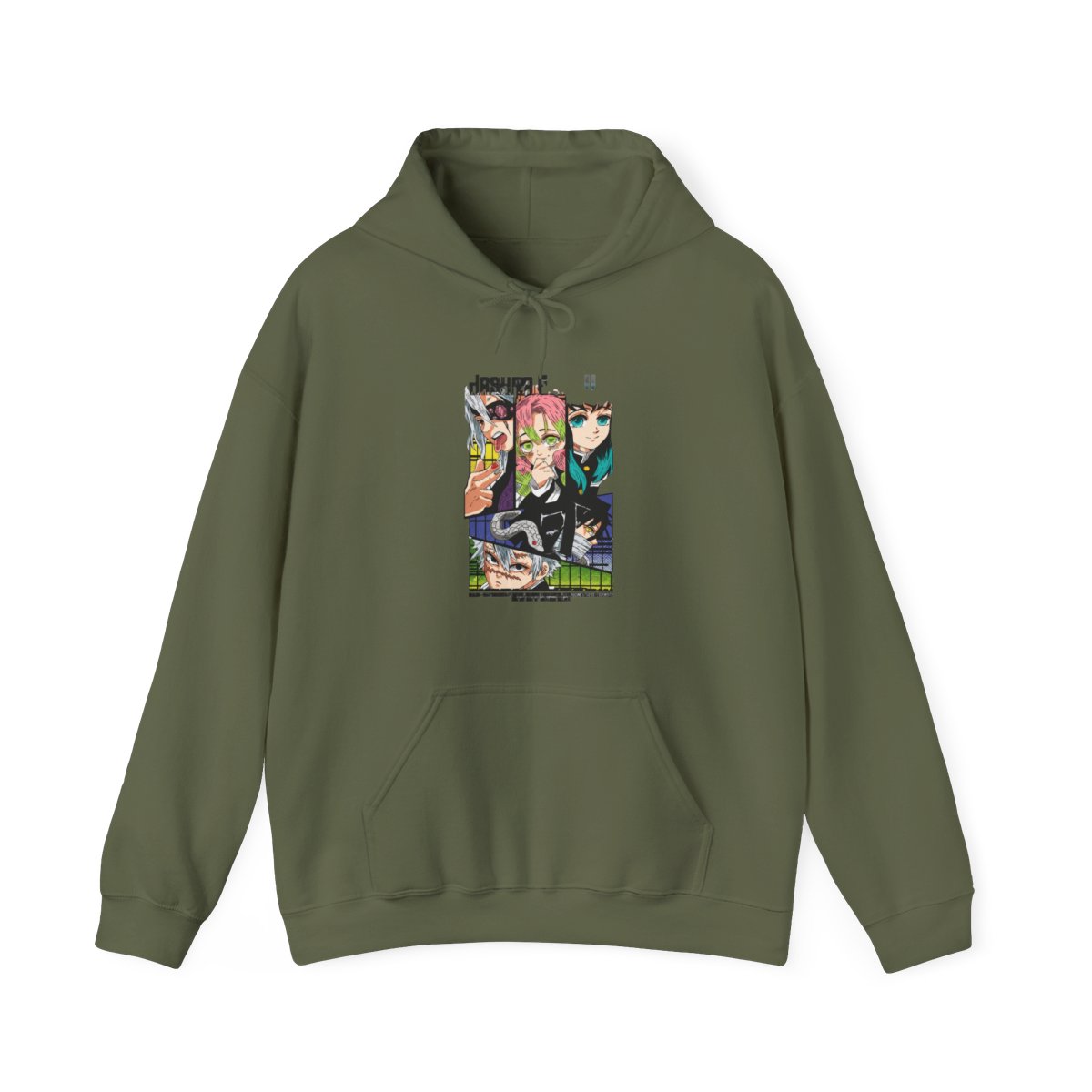Kimetsu no Yaiba Hoodie Hashira Corps Group | Demon Slayer - alternate angle 4, merchandise