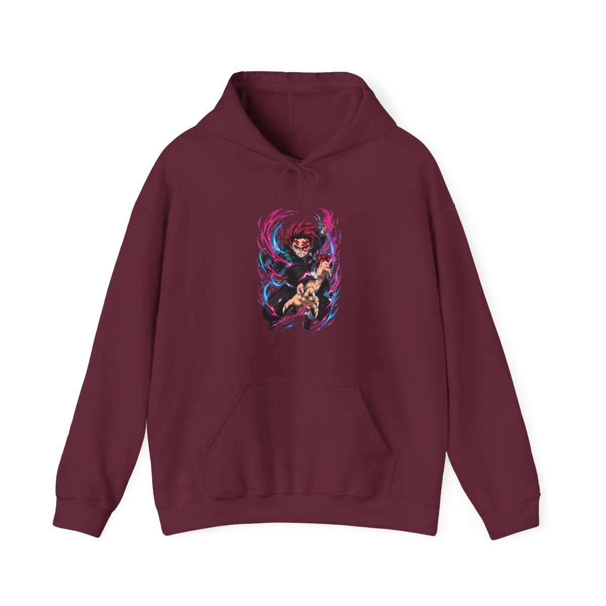 Tanjiro Hoodie Demon Slayer Hero Water Breathing - alternate angle 4, merchandise