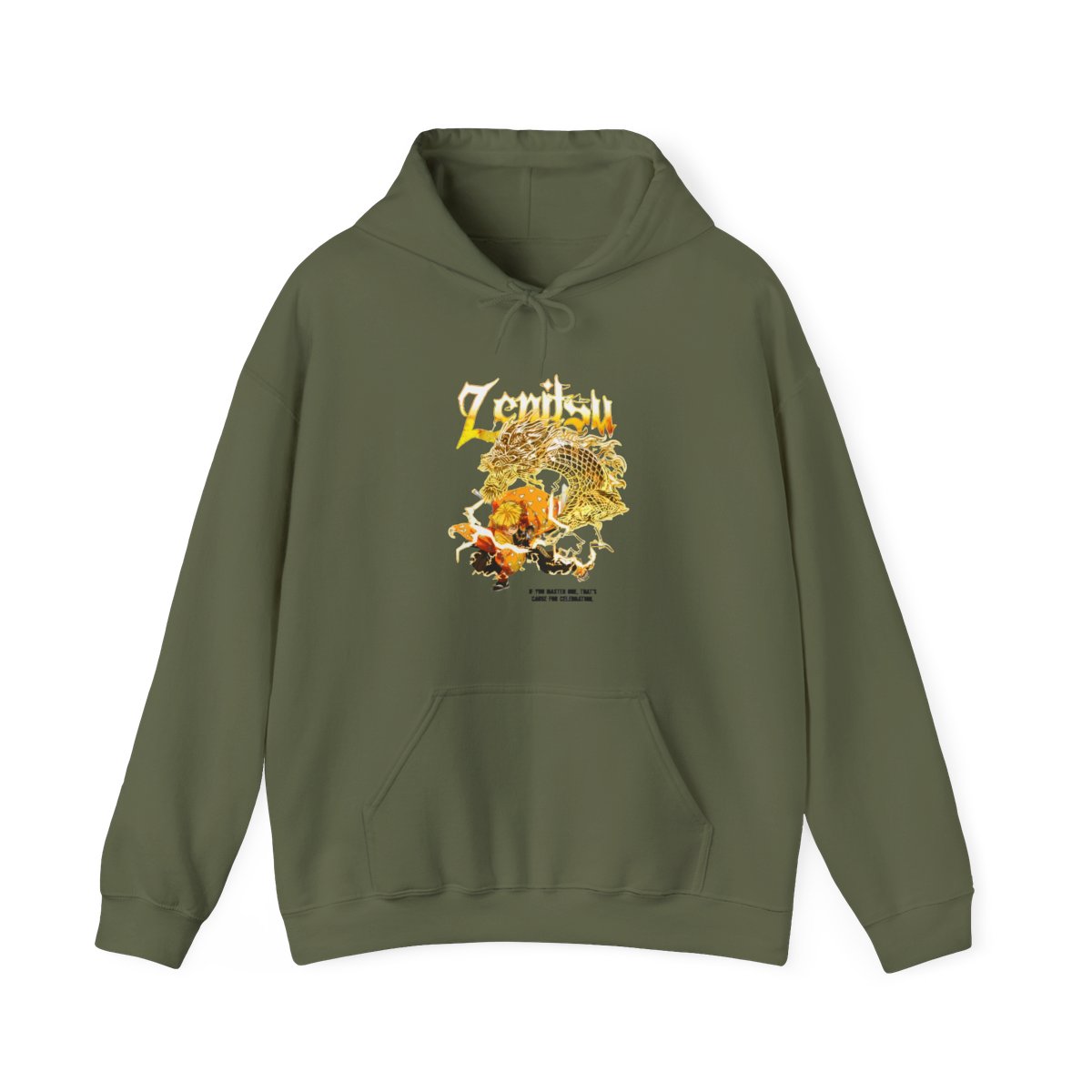 Zenitsu Agatsuma Demon Slayer Kimetsu no Yaiba Anime Hoodie - alternate angle 2, merchandise