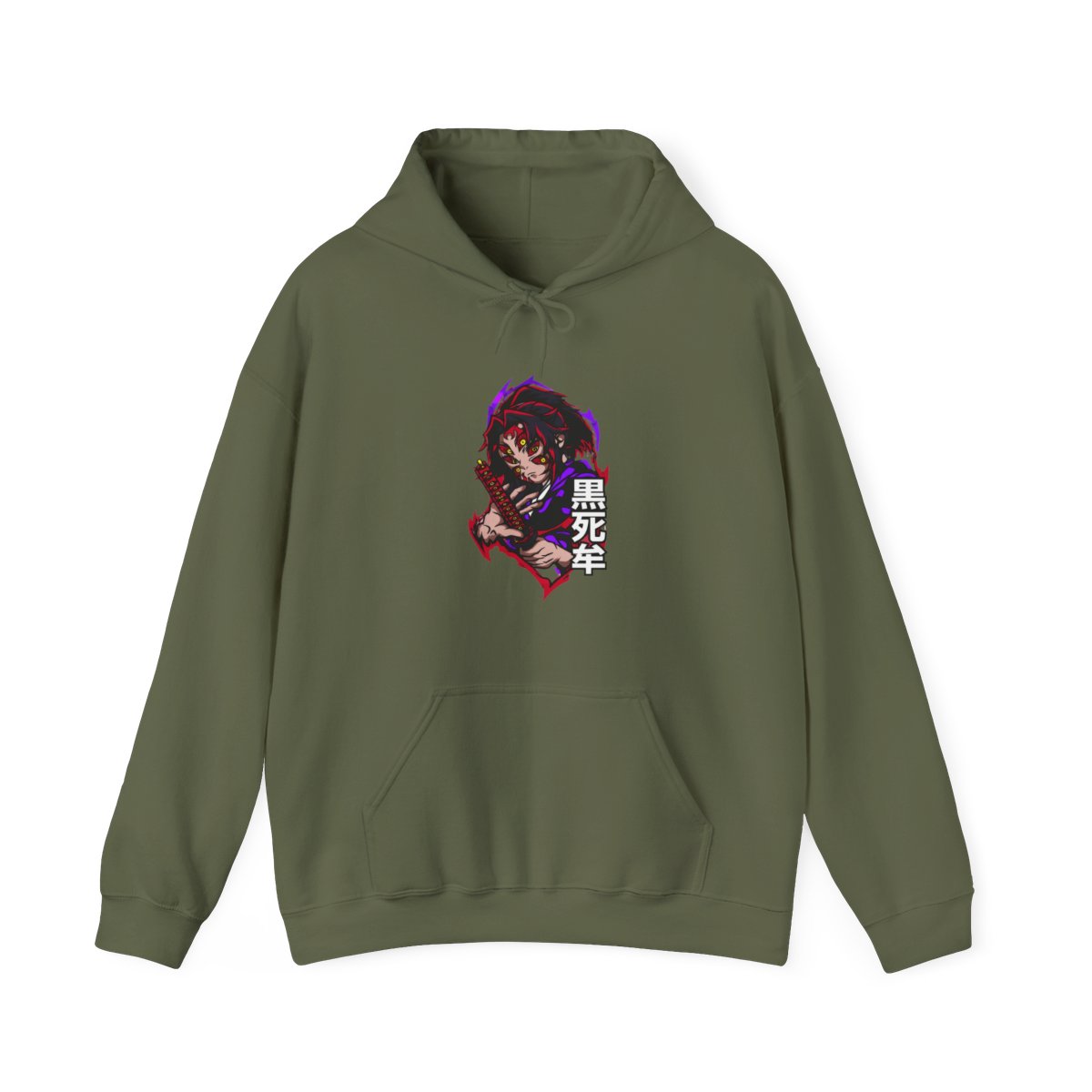 Kokushibo Demon Slayer Hoodie Moon Breathing Form - alternate angle 4, merchandise