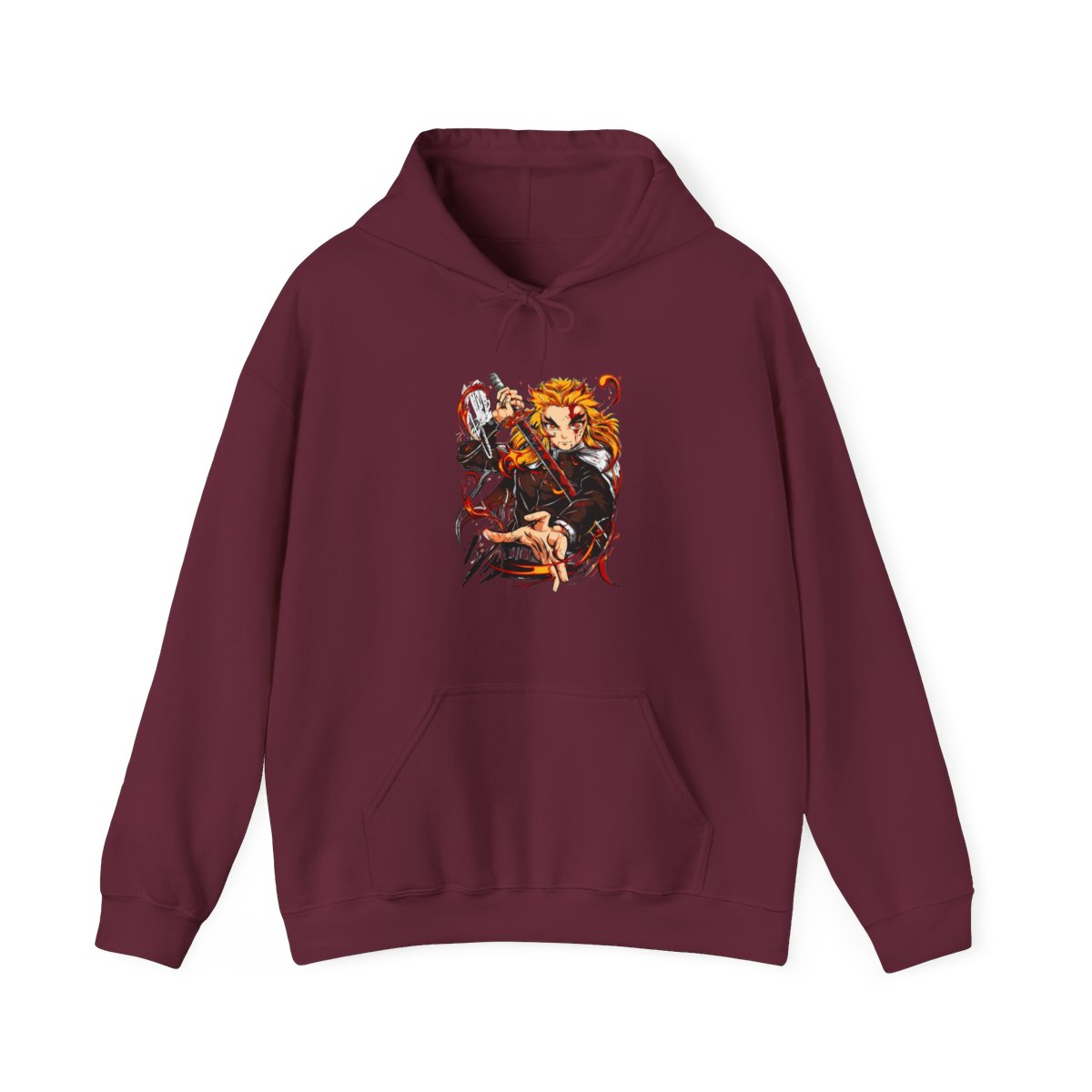 Rengoku Kimetsu no Yaiba Hoodie Flame Pillar | Demon Slayer - alternate angle 5, merchandise
