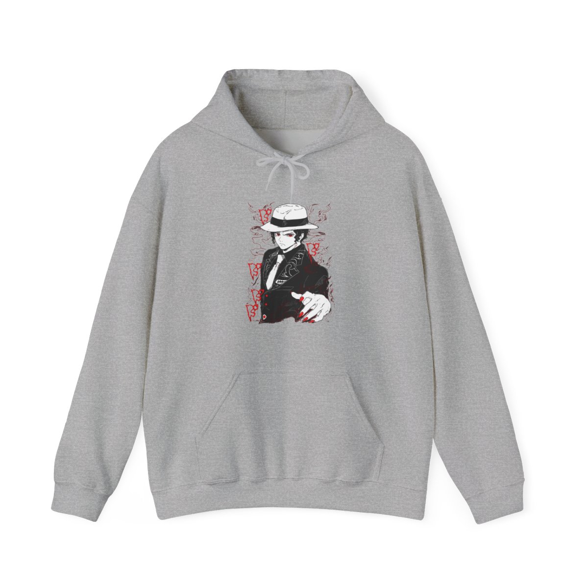 Muzan Kibutsuji Hoodie Demon Slayer Suit Design - alternate angle 4, merchandise