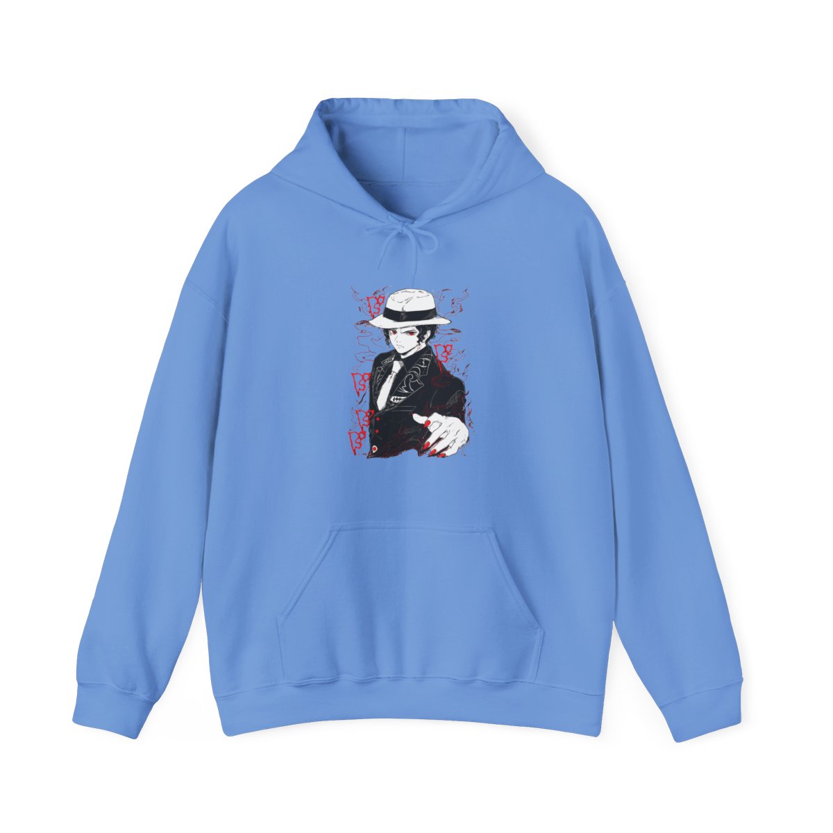 Muzan Kibutsuji Hoodie Demon Slayer Suit Design - alternate angle 2, merchandise