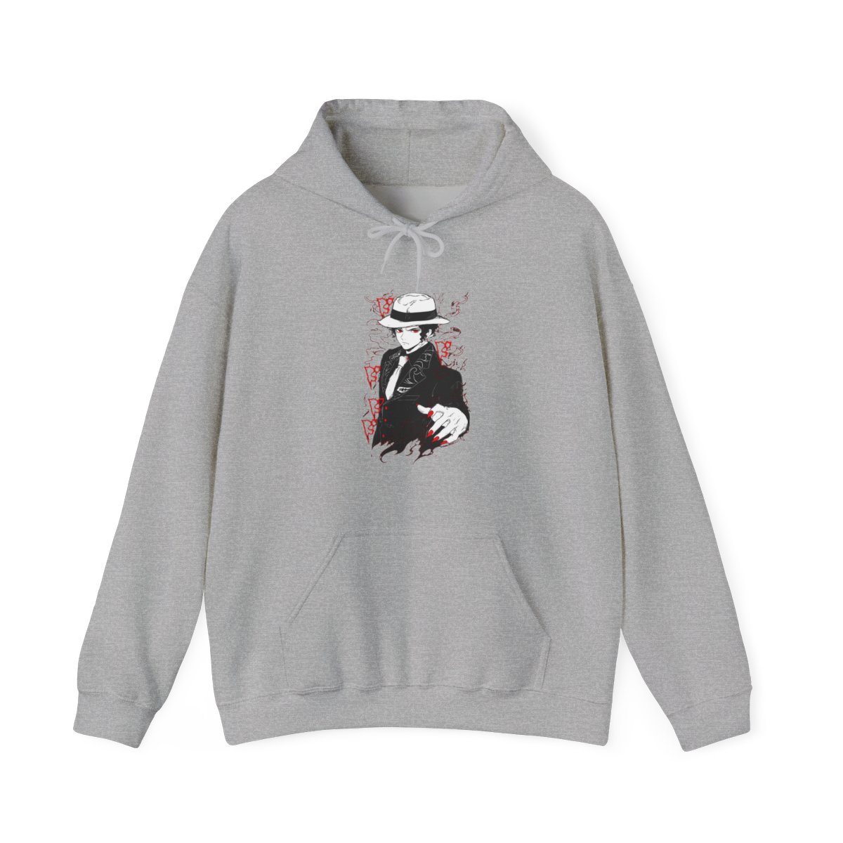 Muzan Kibutsuji Kimetsu no Yaiba Hoodie Dark Suit | Demon Slayer - alternate angle 3, merchandise