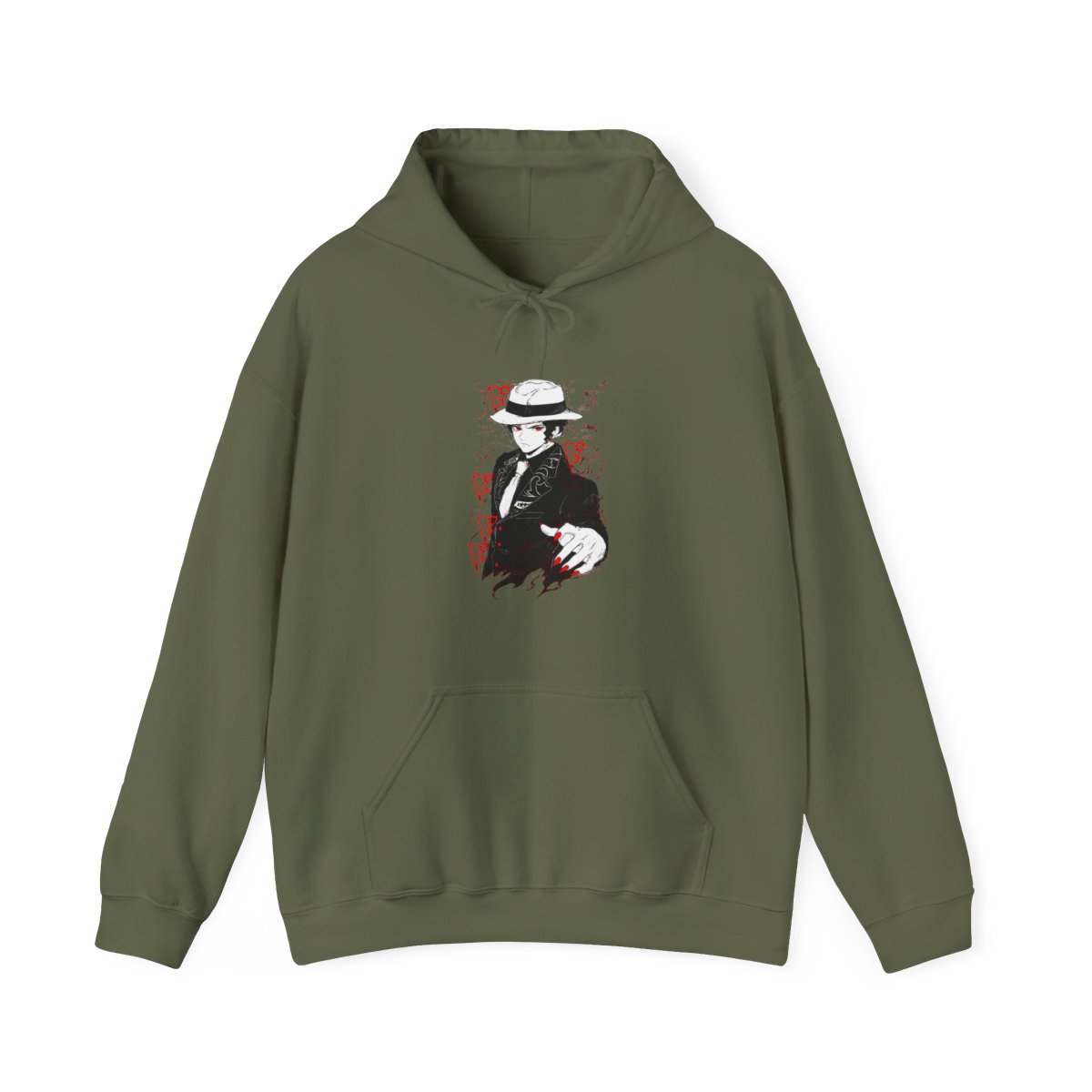 Muzan Kibutsuji Kimetsu no Yaiba Hoodie Dark Suit | Demon Slayer - alternate angle 2, merchandise