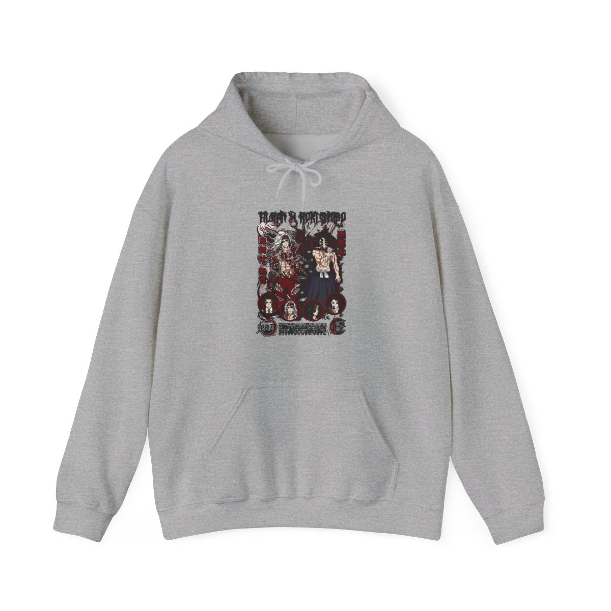 Muzan Kibutsuji Kimetsu no Yaiba Hoodie Throne Lord | Demon Slayer - alternate angle 4, merchandise
