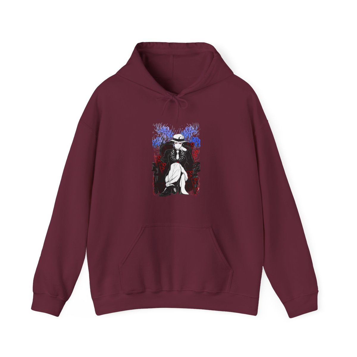 Muzan Kibutsuji Demon Slayer Hoodie King Icon - alternate angle 5, merchandise
