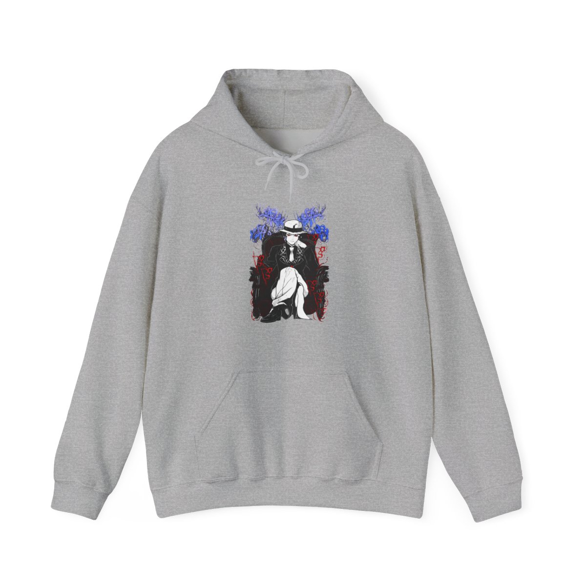 Muzan Kibutsuji Demon Slayer Hoodie King Icon - alternate angle 3, merchandise