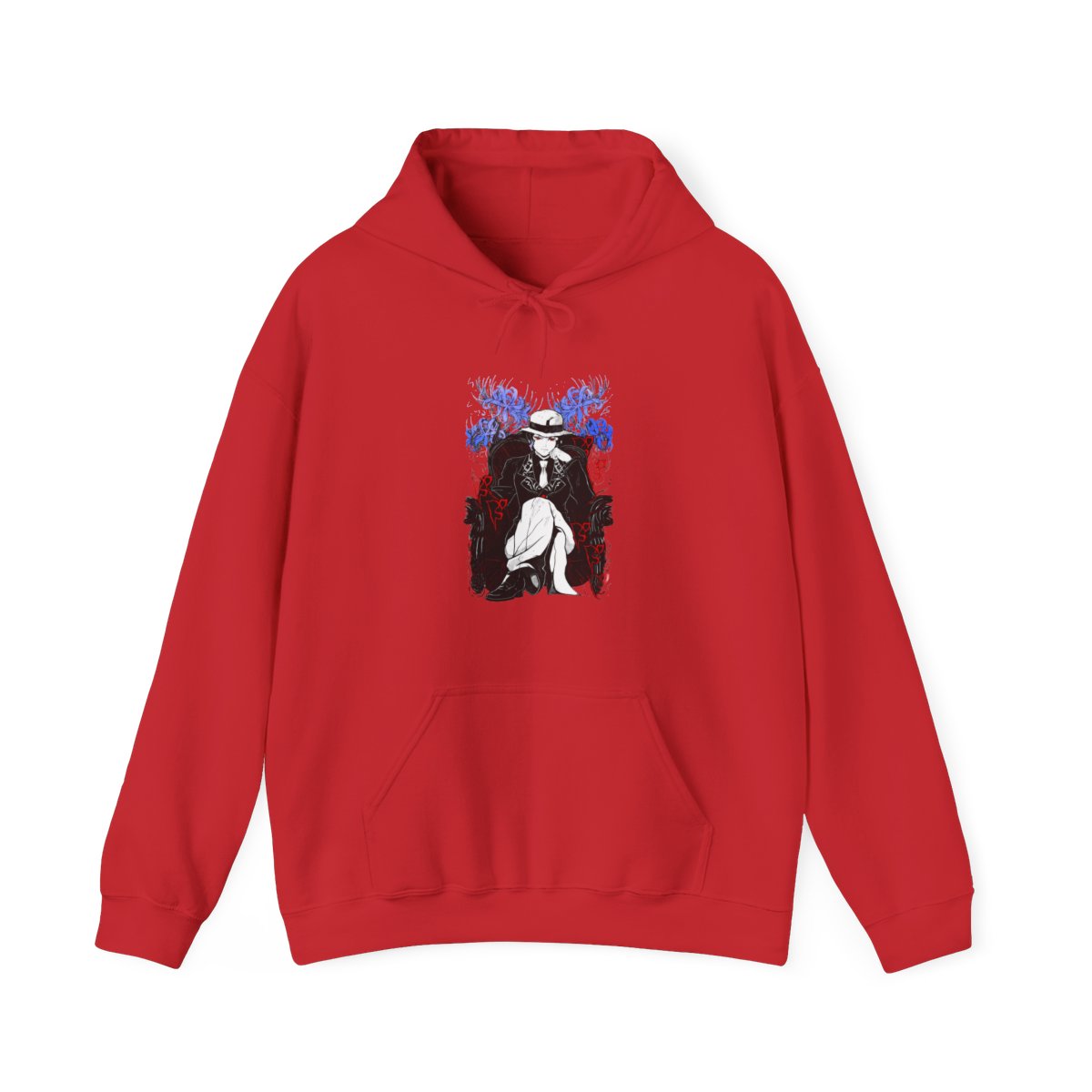 Muzan Kibutsuji Demon Slayer Hoodie King Icon - alternate angle 2, merchandise