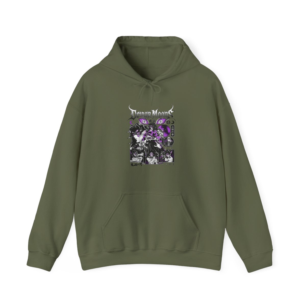 Kokushibo Hoodie Demon Slayer Upper Moon One - alternate angle 2, merchandise
