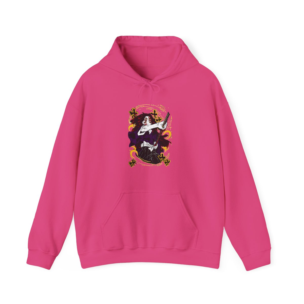 Kimetsu no Yaiba Hoodie Upper Moon Kokushibo Crescent | Demon Slayer - alternate angle 2, merchandise