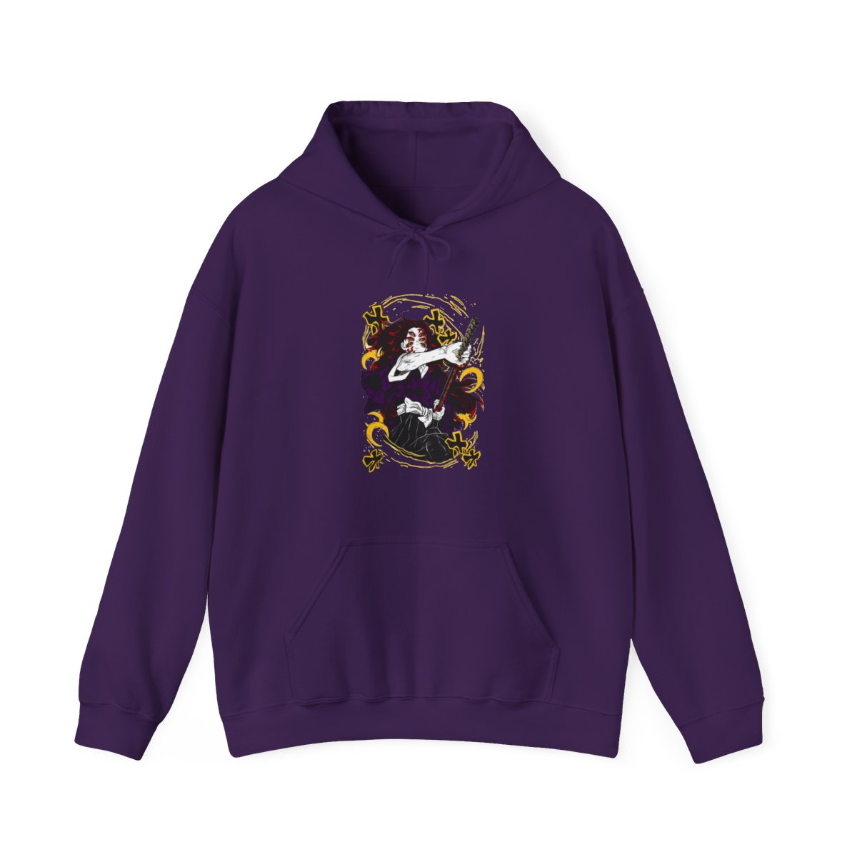 Kimetsu no Yaiba Hoodie Upper Moon Kokushibo Crescent | Demon Slayer
