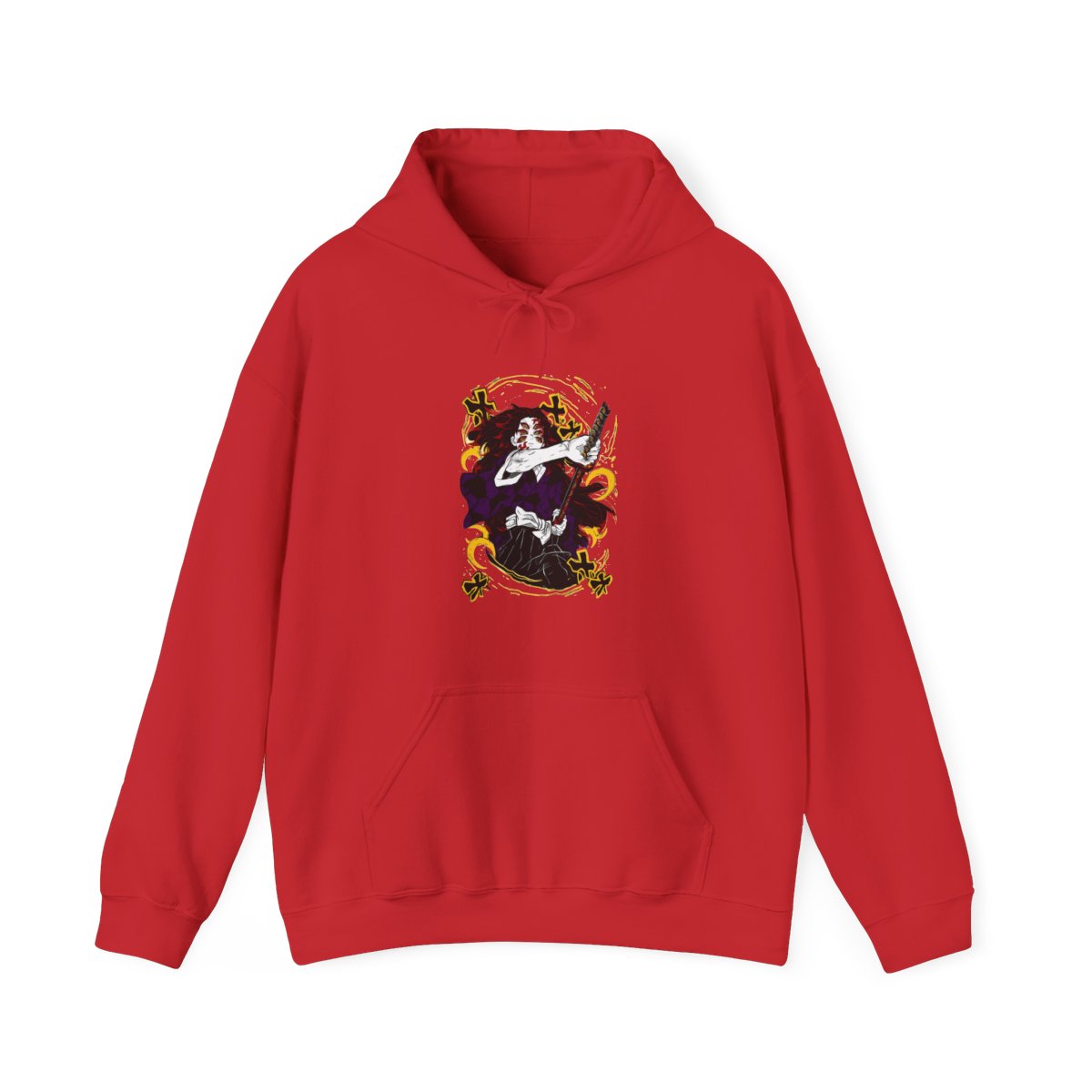 Kimetsu no Yaiba Hoodie Upper Moon Kokushibo Crescent | Demon Slayer - alternate angle 3, merchandise