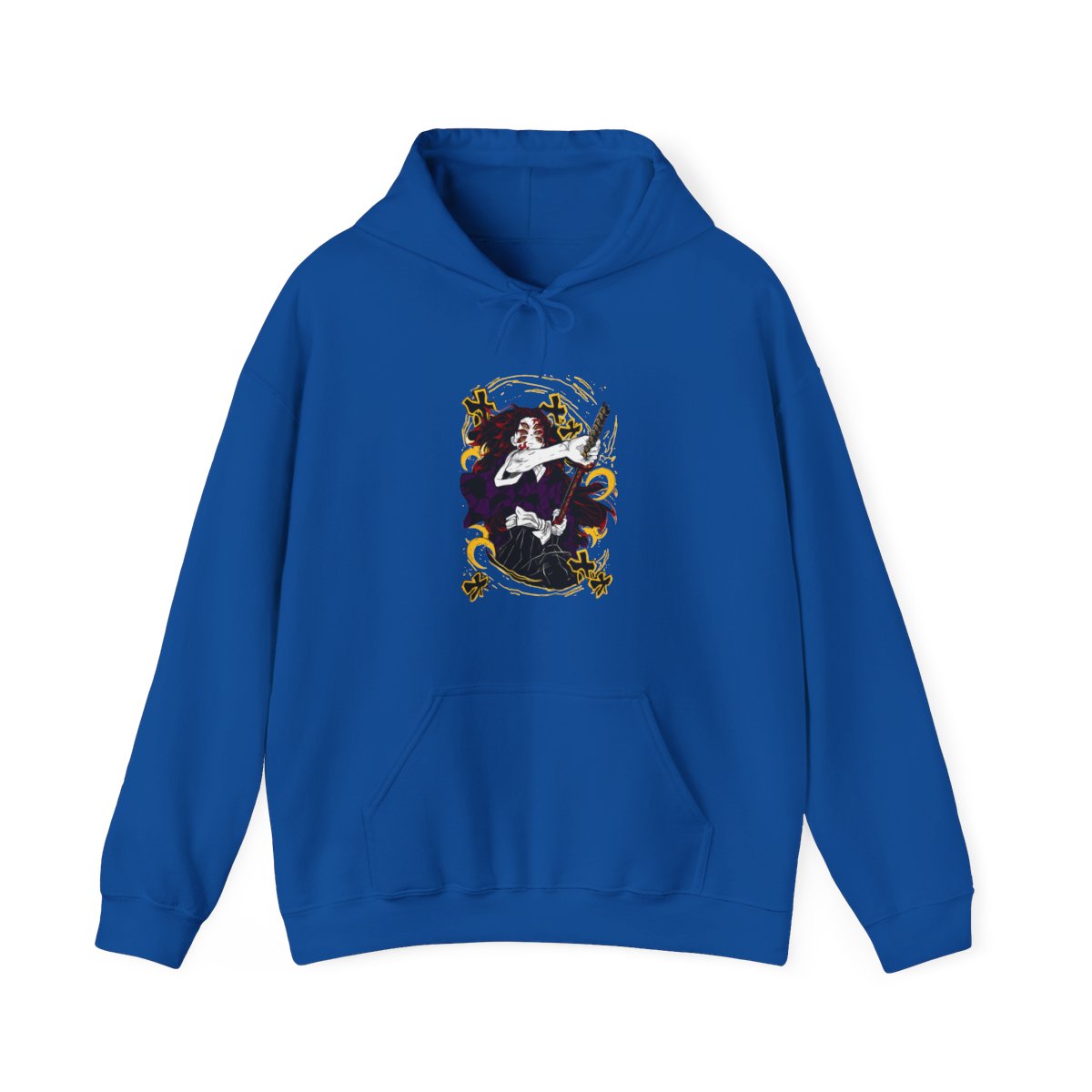 Kimetsu no Yaiba Hoodie Upper Moon Kokushibo Crescent | Demon Slayer - alternate angle 4, merchandise