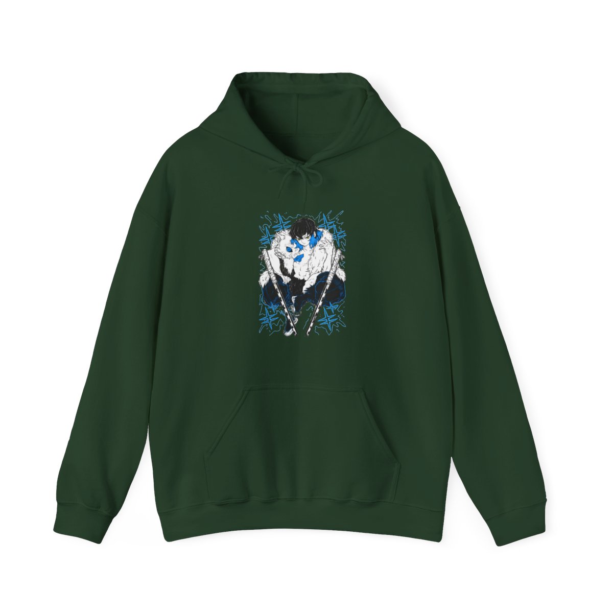 Inosuke Hashibira Kimetsu no Yaiba Hoodie Dynamic Style | Demon Slayer - alternate angle 5, merchandise