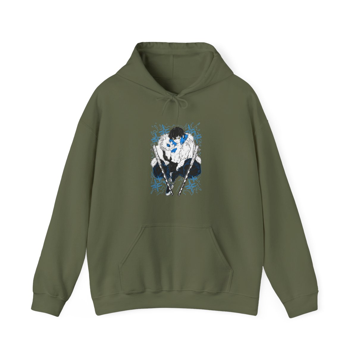Inosuke Hashibira Kimetsu no Yaiba Hoodie Dynamic Style | Demon Slayer - alternate angle 4, merchandise
