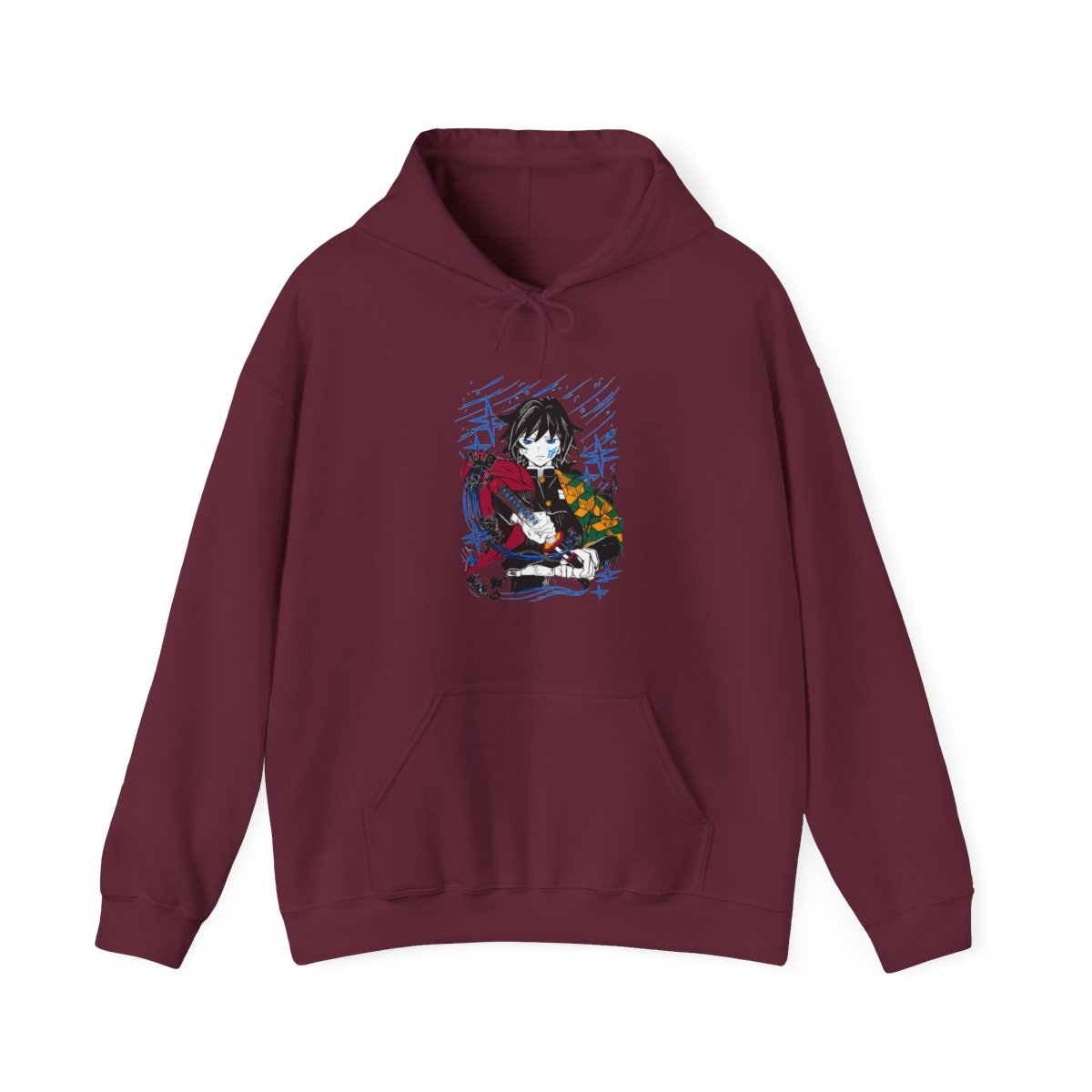 Demon Slayer Hoodie Giyu Tomioka Water Hashira Jumper - alternate angle 5, merchandise