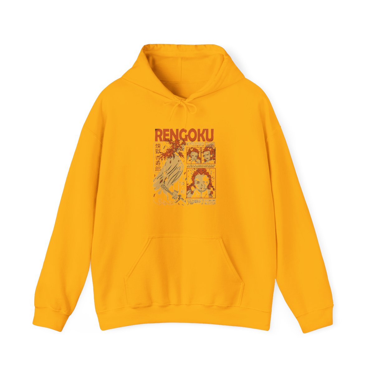 Rengoku Demon Slayer Hoodie Flame Hashira - alternate angle 3, merchandise