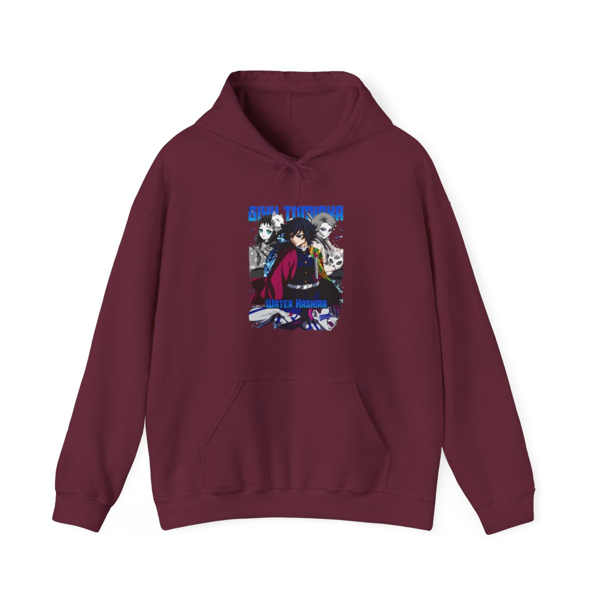 Giyu Tomioka Demon Slayer Hoodie Water Hashira - alternate angle 4, merchandise