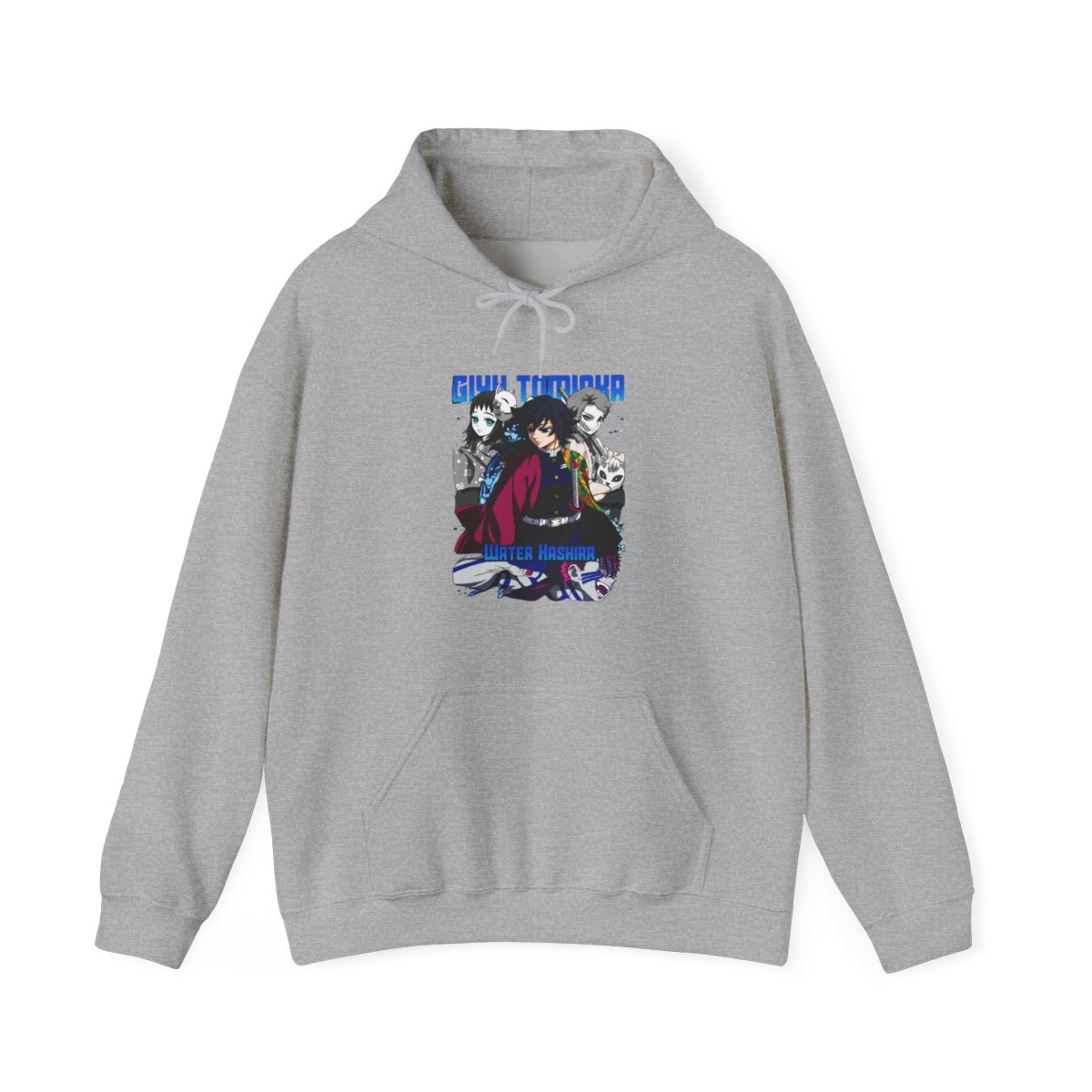 Giyu Tomioka Demon Slayer Hoodie Water Hashira - alternate angle 2, merchandise