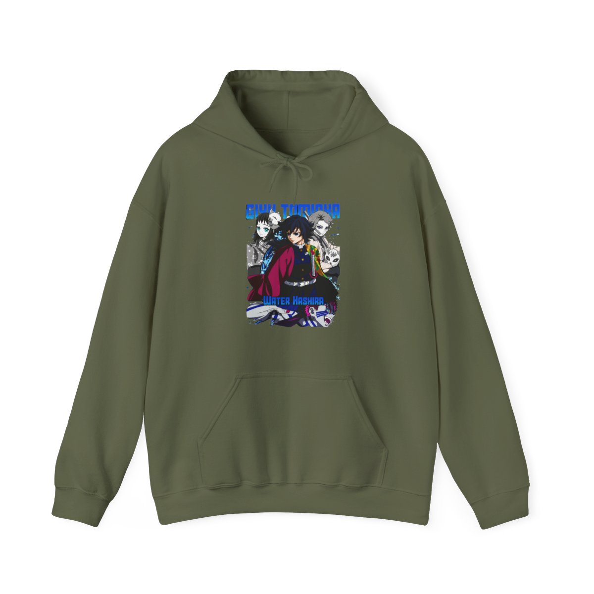 Giyu Tomioka Demon Slayer Hoodie Water Hashira - alternate angle 5, merchandise