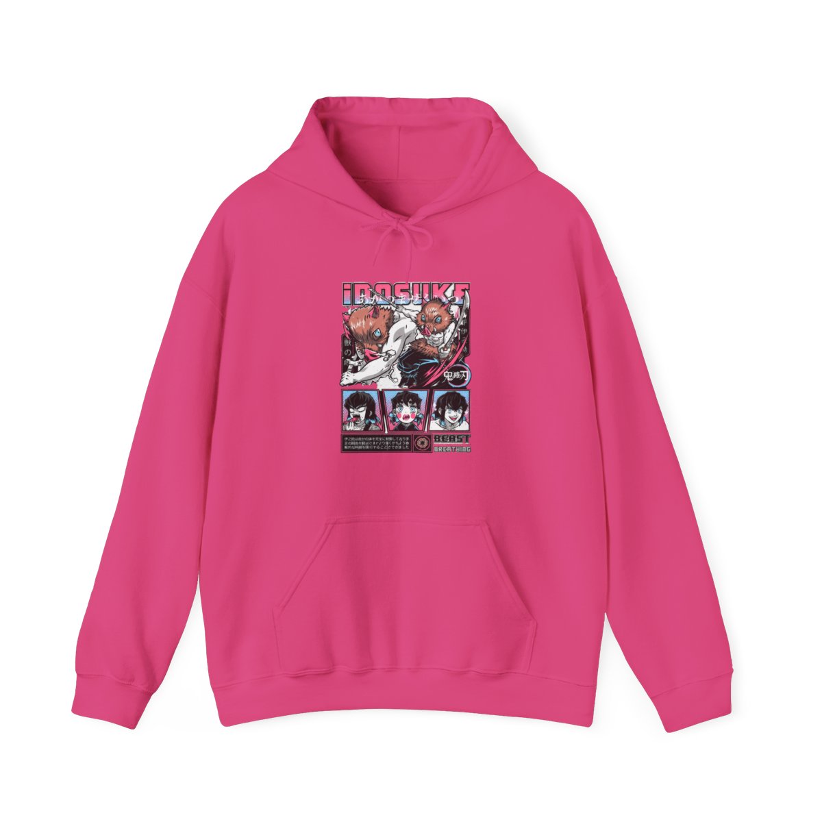 Inosuke Hashibira Kimetsu no Yaiba Hoodie Epic Battle | Demon Slayer - alternate angle 2, merchandise