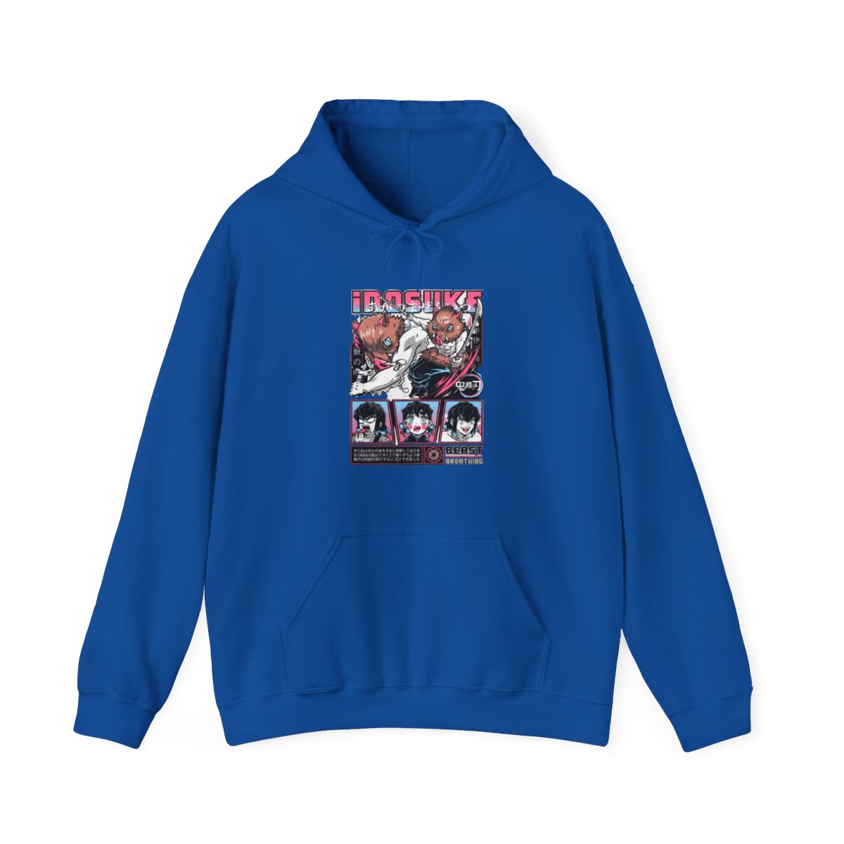 Inosuke Hashibira Kimetsu no Yaiba Hoodie Epic Battle | Demon Slayer - alternate angle 4, merchandise