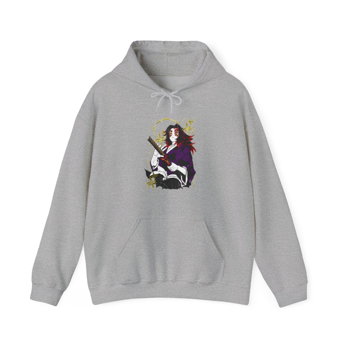 Kokushibo Kimetsu no Yaiba Hoodie Ancient Samurai | Demon Slayer - alternate angle 3, merchandise