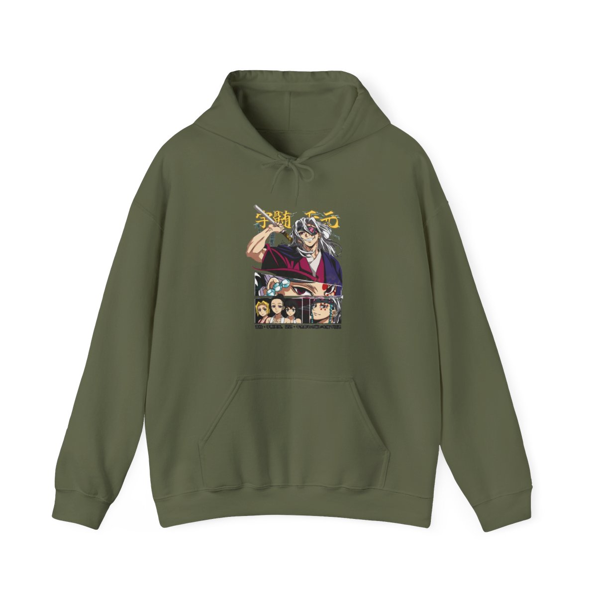 Tengen Uzui Hoodie Demon Slayer Sound Hashira Anime - alternate angle 4, merchandise