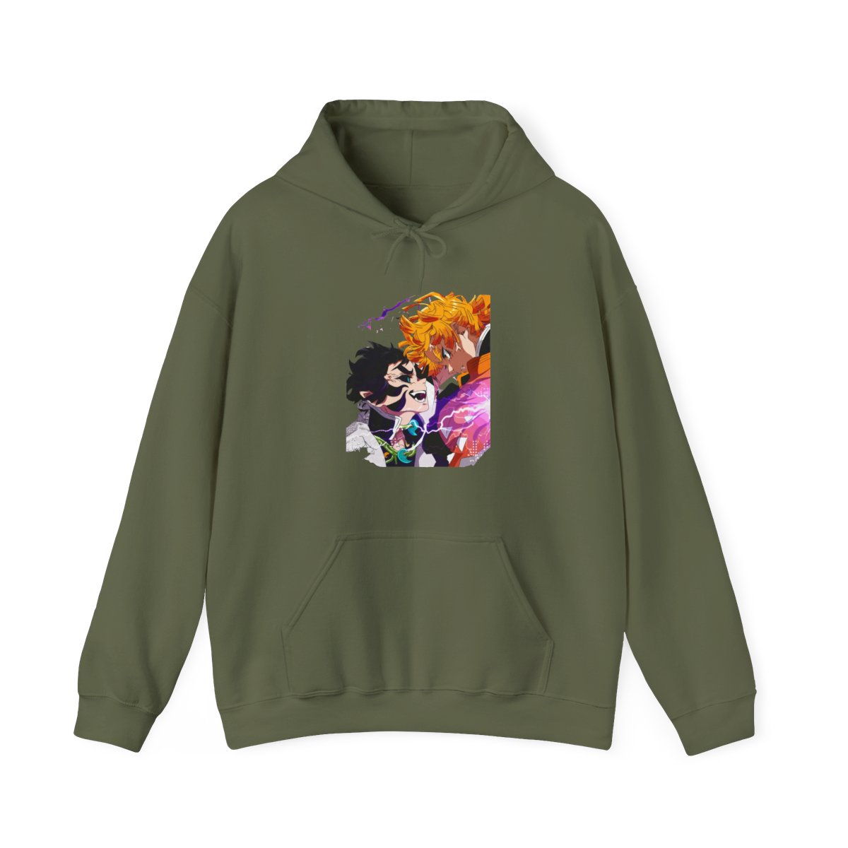 Rengoku Uzui Hoodie Demon Slayer Flame Sound Hashira - alternate angle 2, merchandise