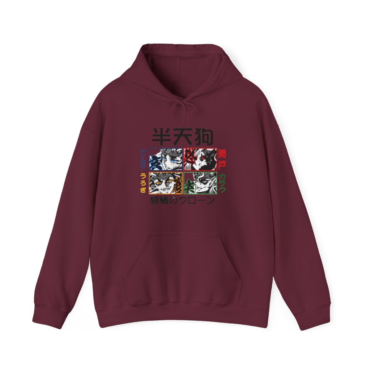 Giyu Hoodie Demon Slayer Half Demon Clone Variant - alternate angle 4, merchandise
