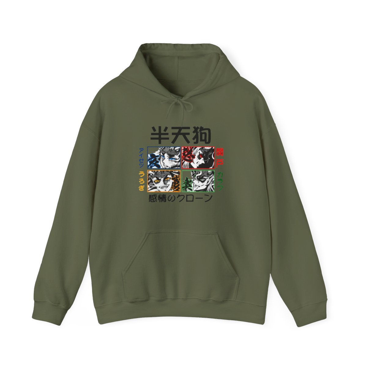 Giyu Hoodie Demon Slayer Half Demon Clone Variant - alternate angle 5, merchandise