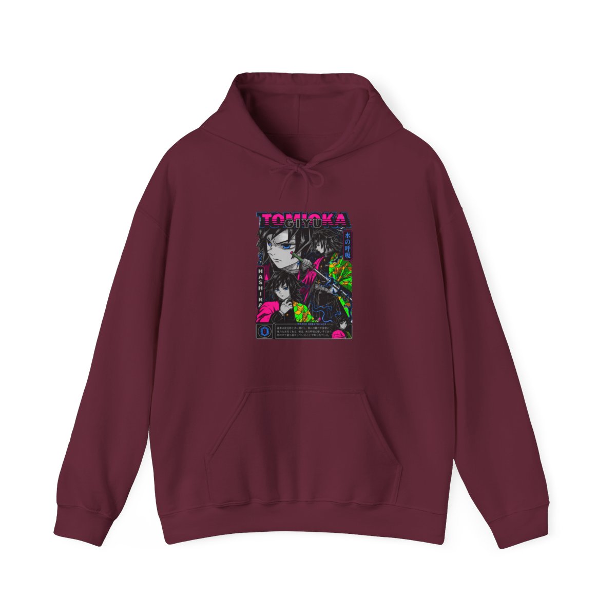 Giyu Hoodie Demon Slayer Water Hashira Dual Faces