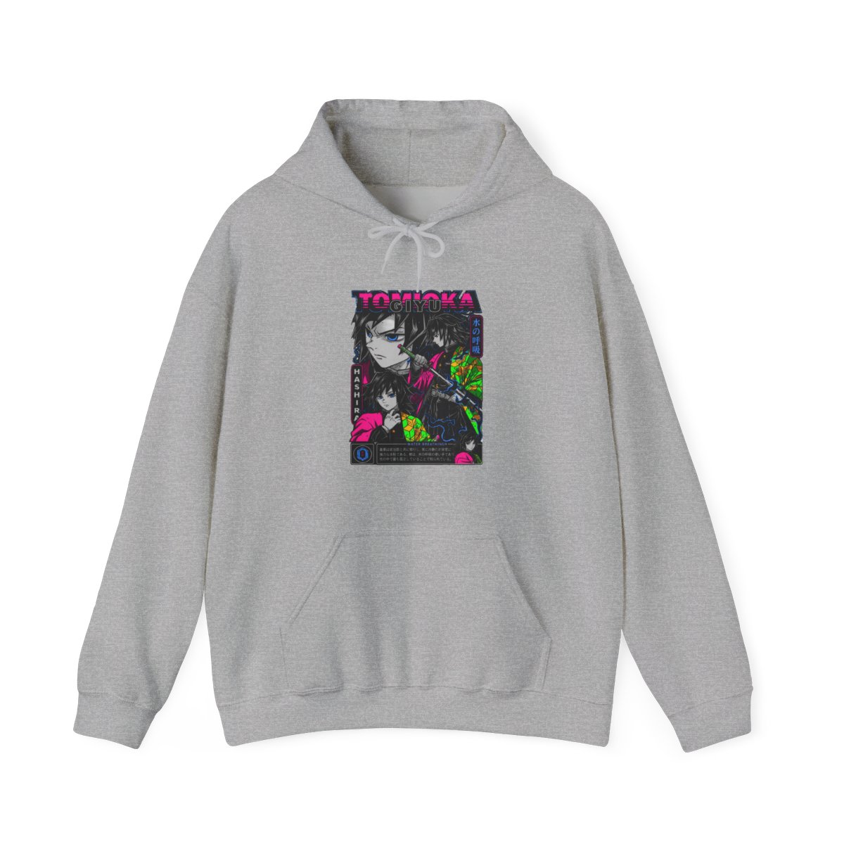 Giyu Hoodie Demon Slayer Water Hashira Dual Faces - alternate angle 3, merchandise