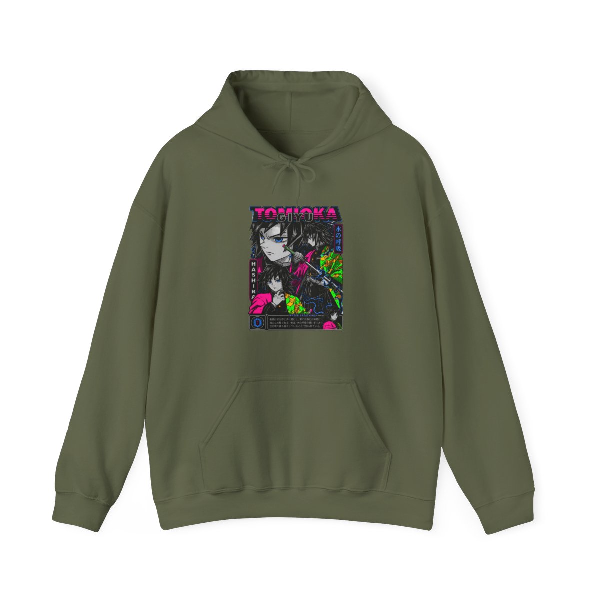Giyu Hoodie Demon Slayer Water Hashira Dual Faces - alternate angle 5, merchandise