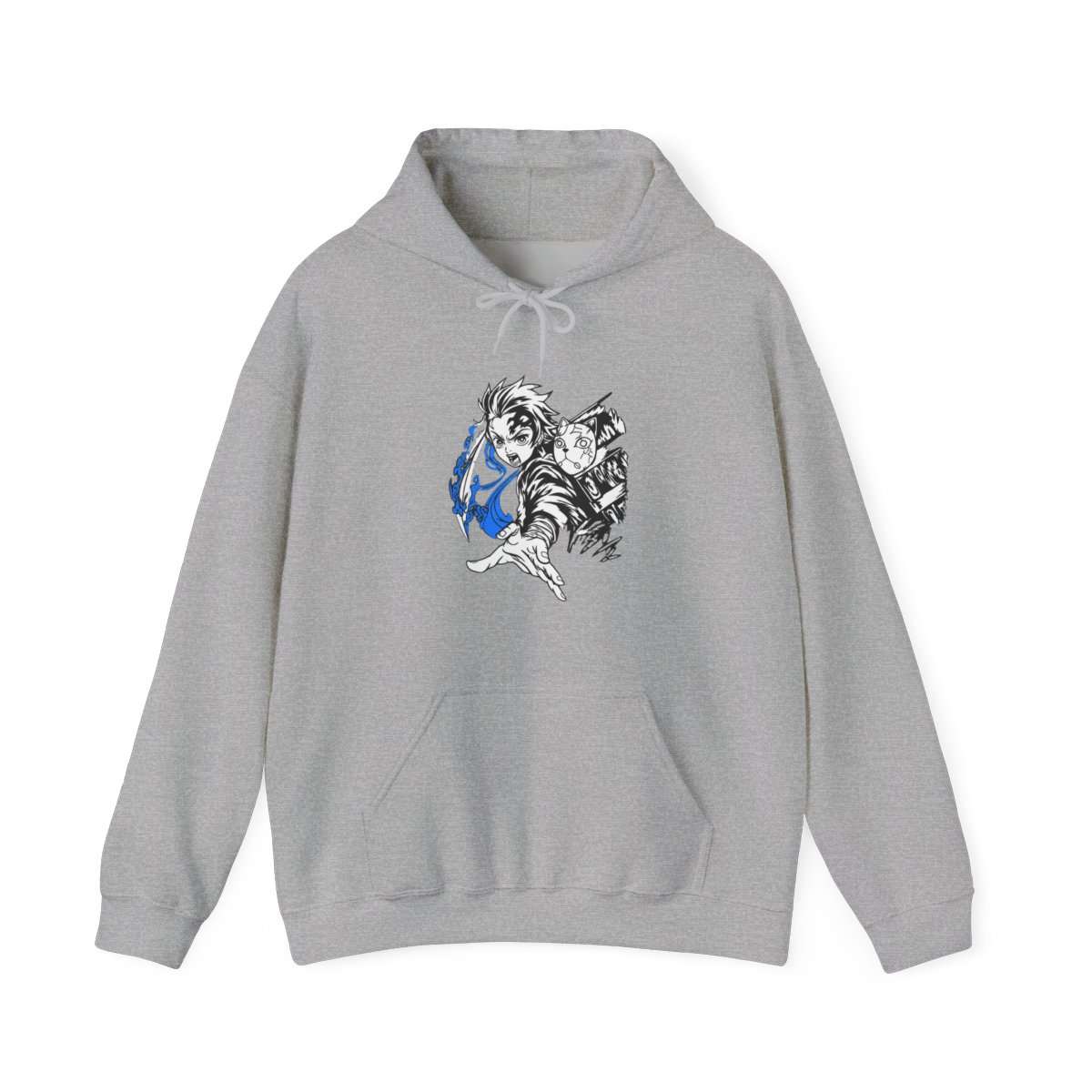Tanjiro Kamado Demon Slayer Water Breathing Hoodie - alternate angle 3, merchandise