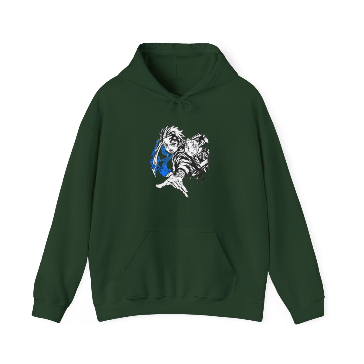 Tanjiro Kamado Demon Slayer Water Breathing Hoodie - alternate angle 5, merchandise
