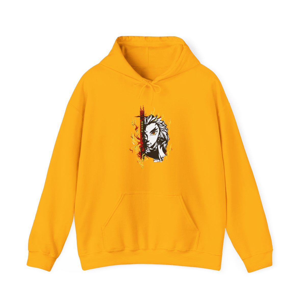 Kyojuro Rengoku Demon Slayer Flame Breathing Hoodie - alternate angle 3, merchandise