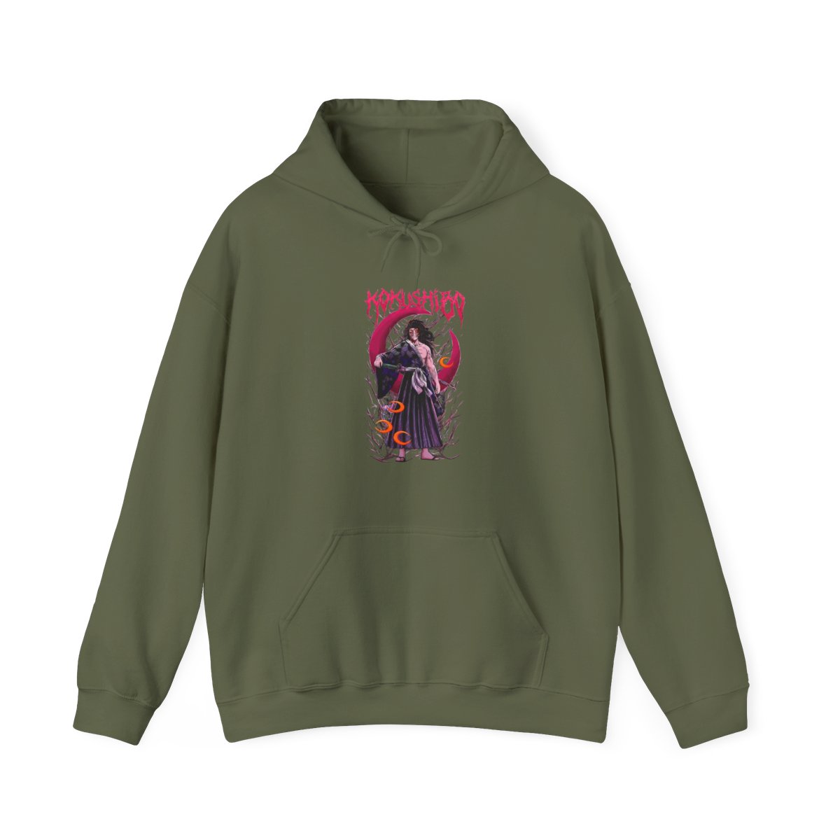 Kokushibo Moon Breathing Demon Slayer Hoodie - alternate angle 5, merchandise