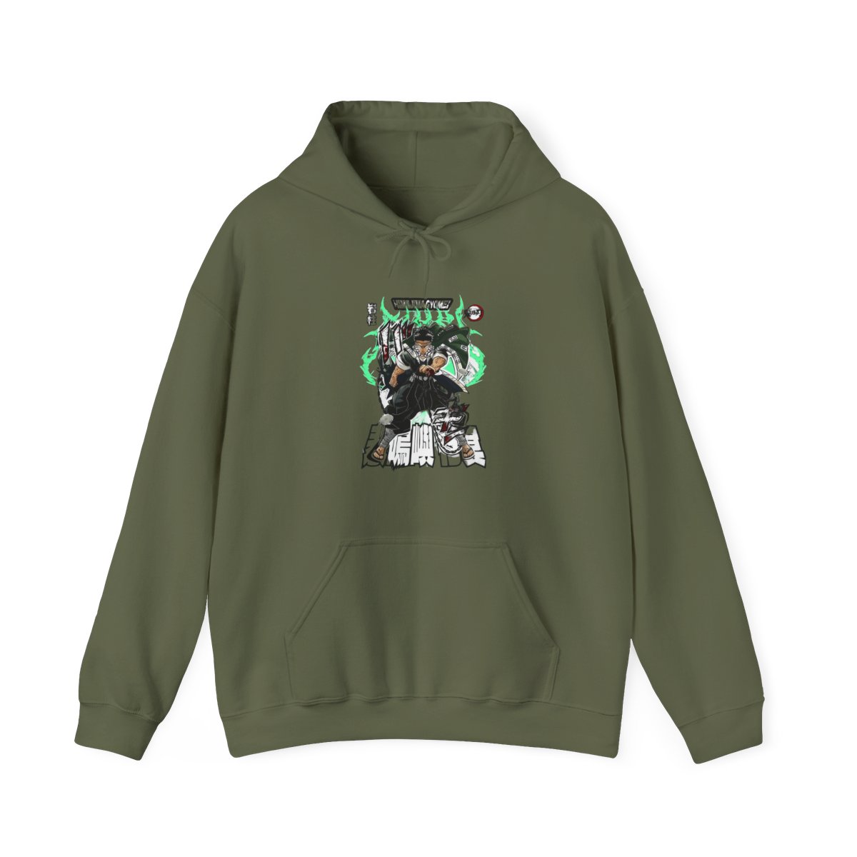 Gyomei Himejima Demon Slayer Stone Breathing Hoodie - alternate angle 3, merchandise